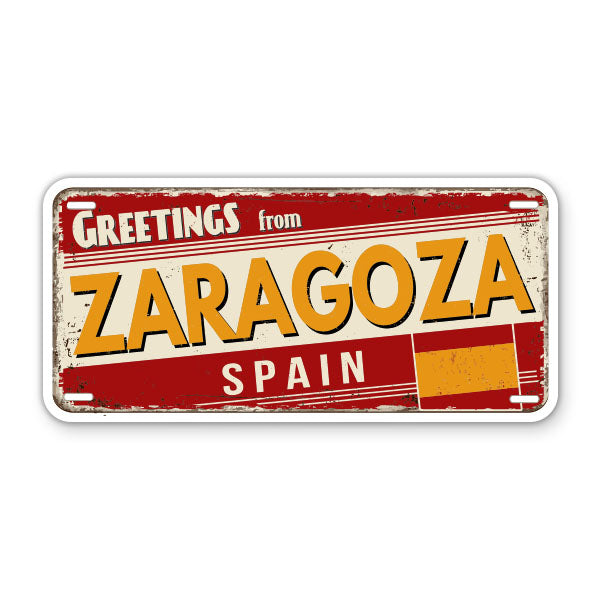 Greetings from Zaragoza Spain Sticker