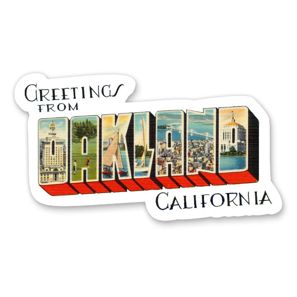 Greetings from Oakland California Sticker