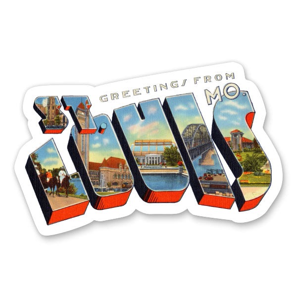 Greetings from St. Louis Missouri Sticker
