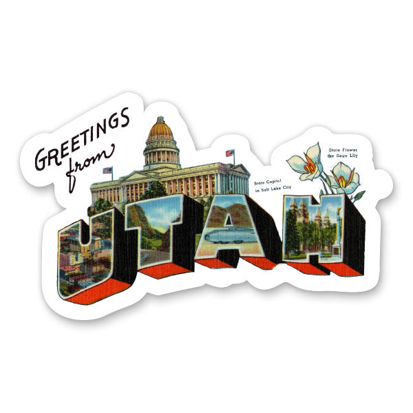 Greetings from Utah Sticker
