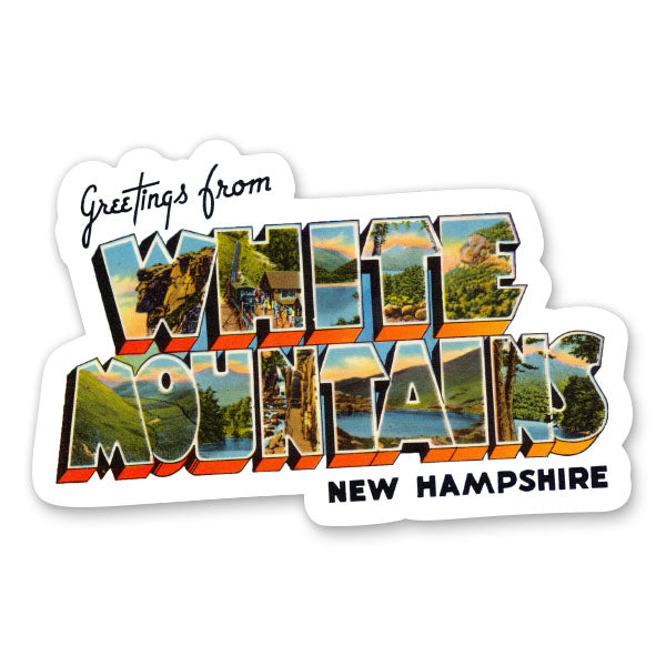 Greetings from White Mountains Sticker