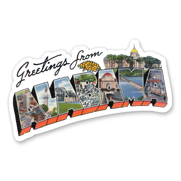 Greetings from Alabama Sticker