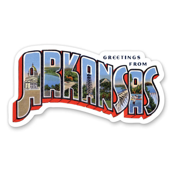 Greetings from Arkansas Sticker