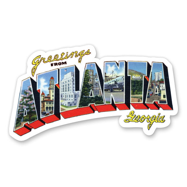 Greetings from Atlanta Georgia Sticker