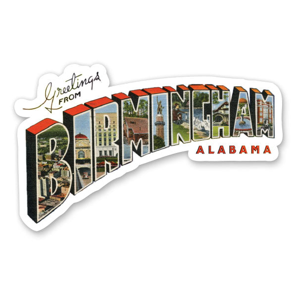 Greetings from Birmingham Alabama Sticker