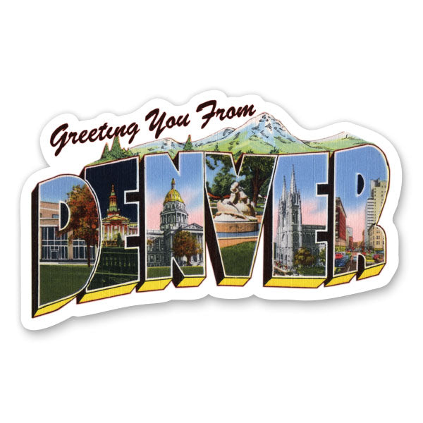 Greetings from Denver Colorado Sticker