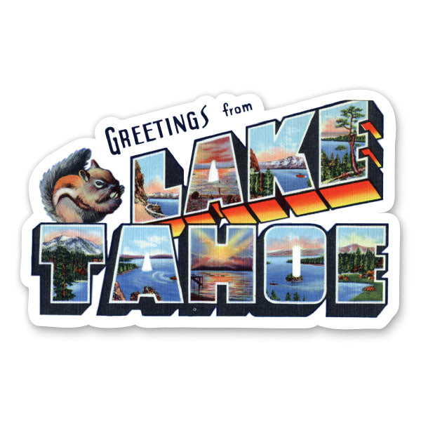 Greetings from Lake Tahoe Sticker