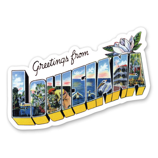 Greetings from Louisiana Sticker