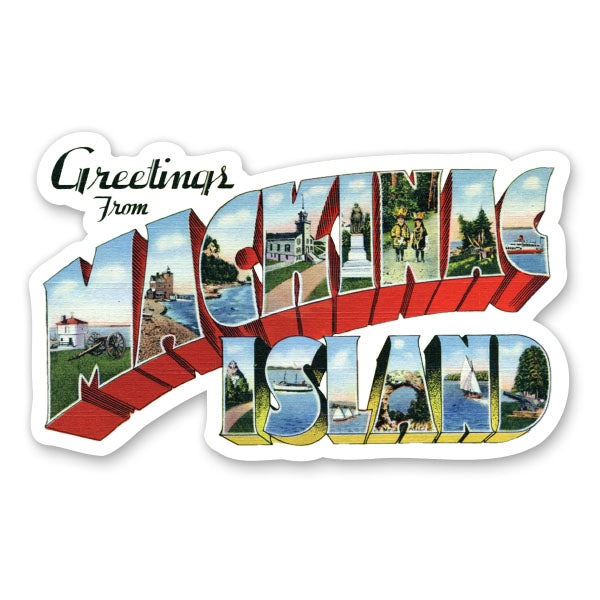 Greetings from Mackinac Island Michigan Sticker