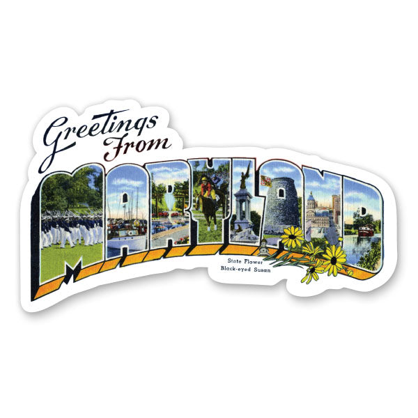 Greetings from Maryland Sticker