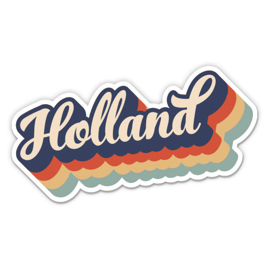 Holland Michigan Retro Sticker