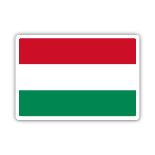 Hungary Flag Sticker