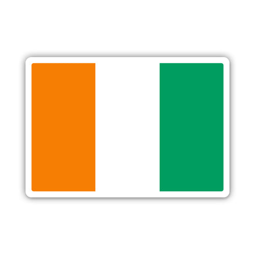 Ivory Coast Flag Sticker