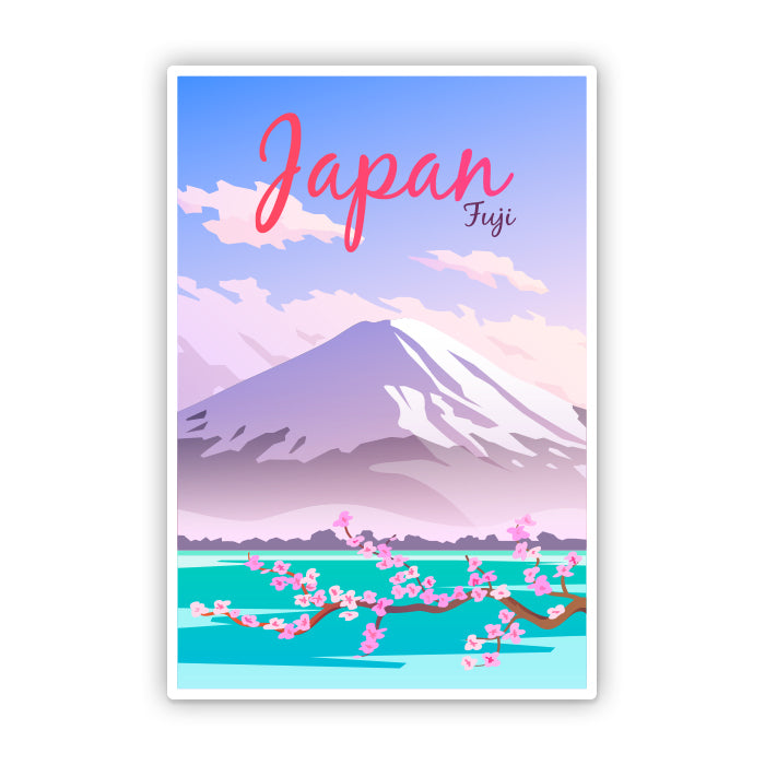 Japan Fuji Mountain Travel Sticker