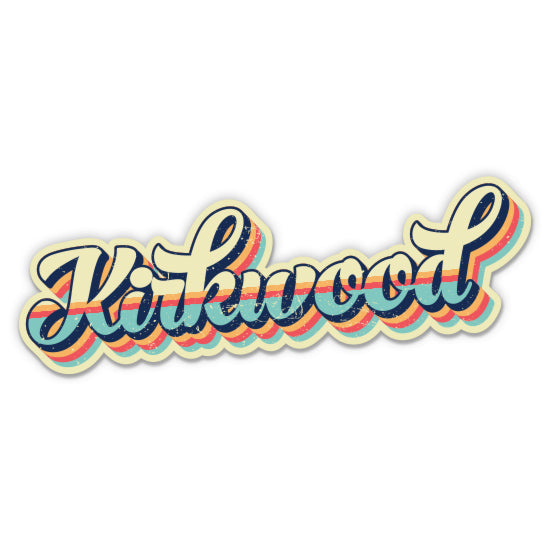 Kirkwood Retro Ski Style Sticker