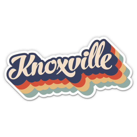 Knoxville Tennessee Retro Sticker