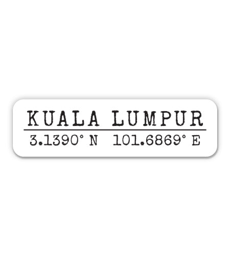 Kuala Lumpur Malaysia Sticker