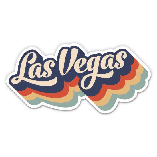 Las Vegas Nevada Retro Sticker