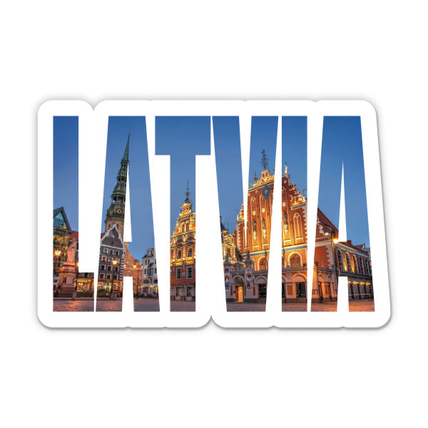 Latvia Sticker