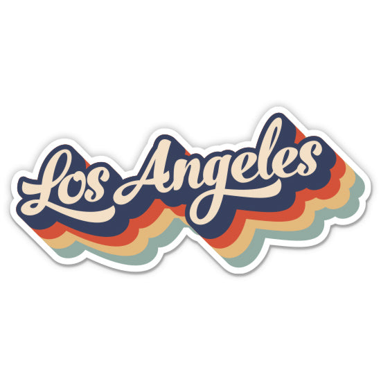 Los Angeles LA Retro Sticker