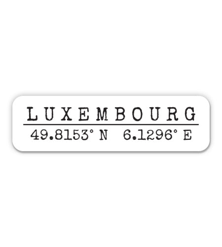 Luxembourg Luxembourg Sticker