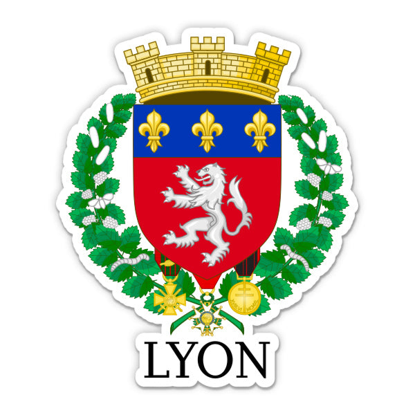 Lyon France Sticker
