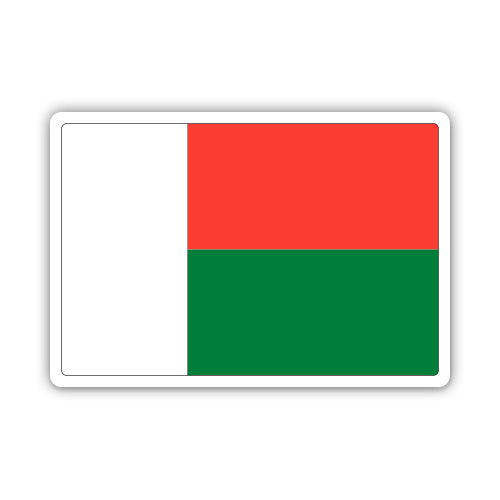 Madagascar Flag Sticker