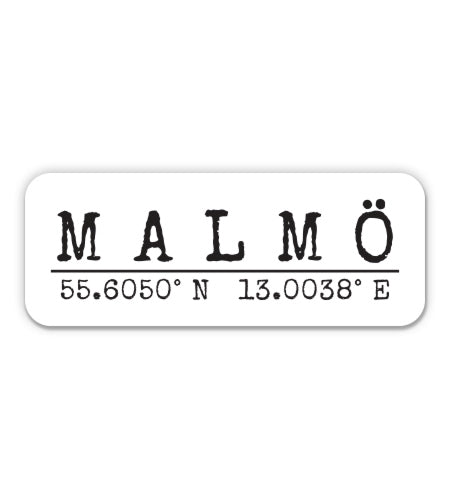 Malmo Sweden Sticker