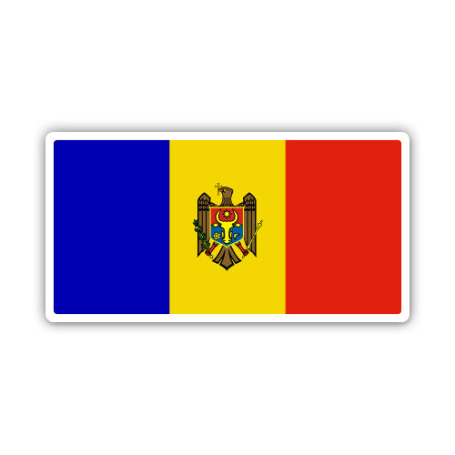 Moldova Flag Sticker