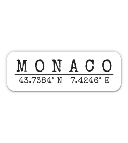 Monaco Monaco Sticker