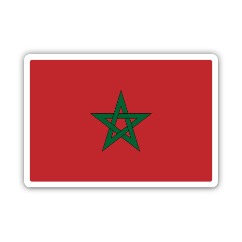 Morocco Flag Sticker