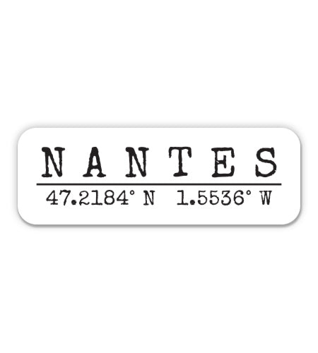 Nantes France Sticker
