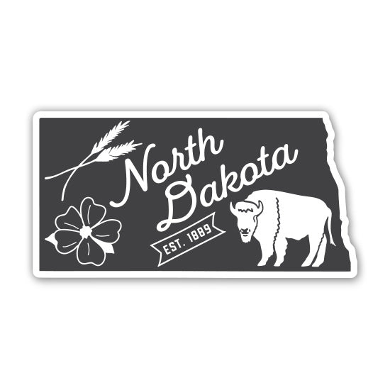 North Dakota Sticker