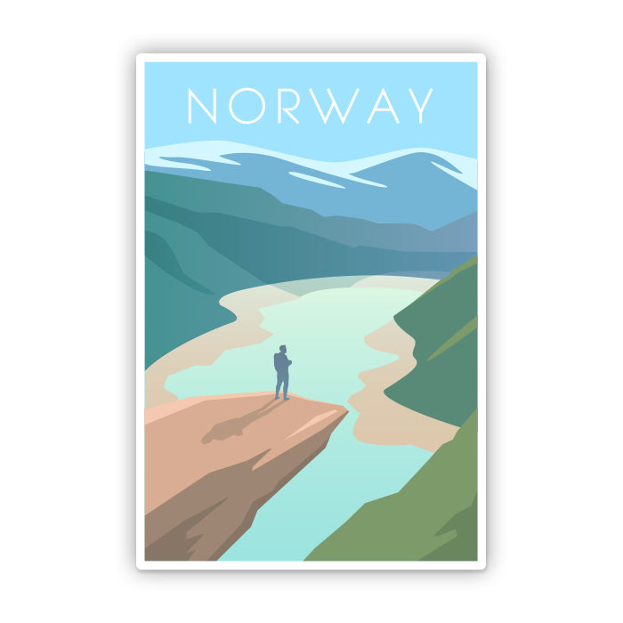 Norway Fjords Travel Sticker
