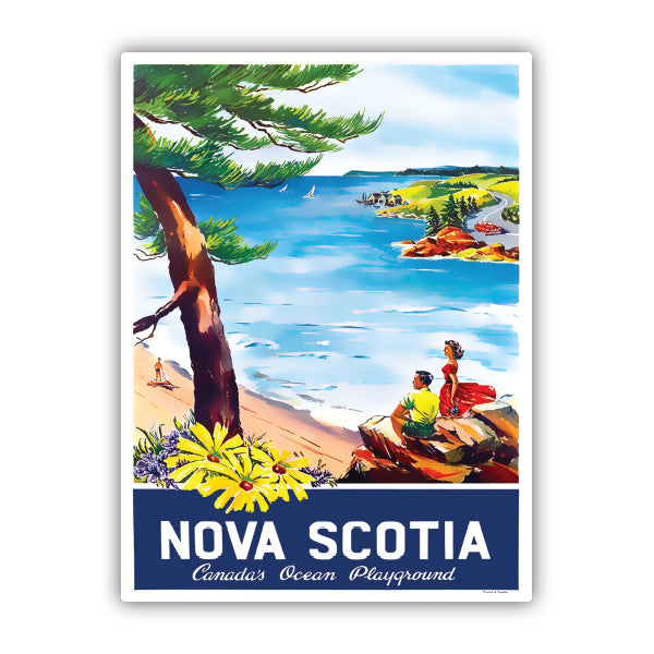 Nova Scotia Canada Vintage Travel Sticker