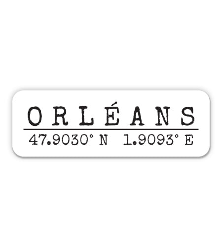 Orleans France Sticker
