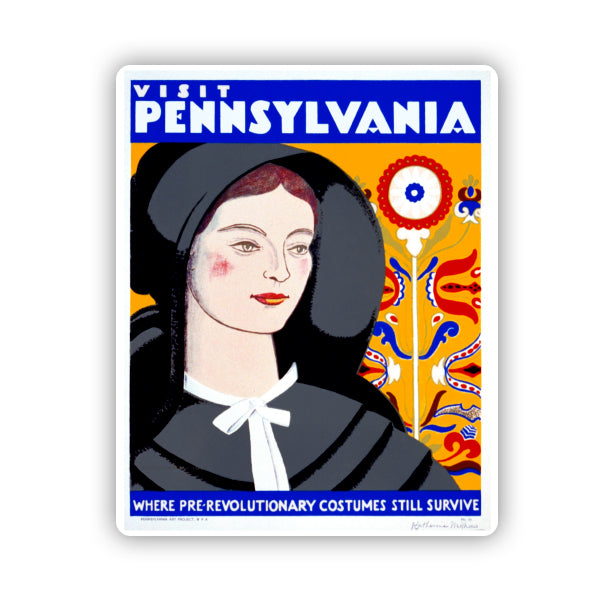 Pennsylvania Vintage Travel Sticker