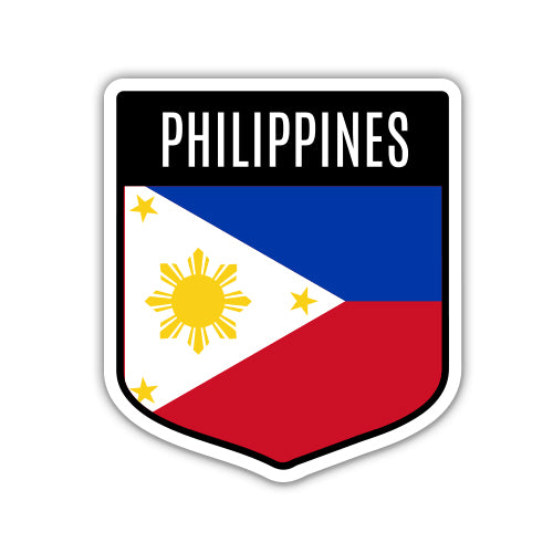 Philippines Flag Shield Sticker