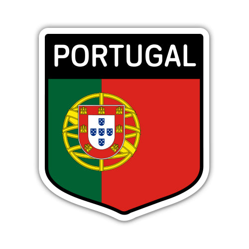 Portugal Flag Shield Sticker