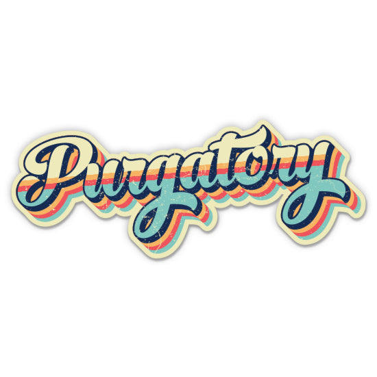 Purgatory Colorado Retro Ski Style Sticker