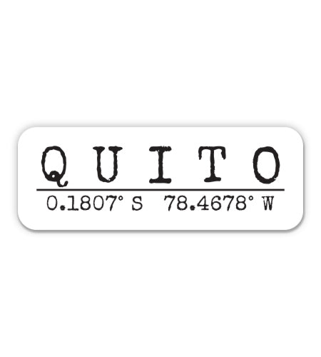 Quito Ecuador Sticker