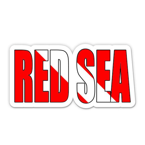 Red Sea Scuba Diving Dive Flag Sticker
