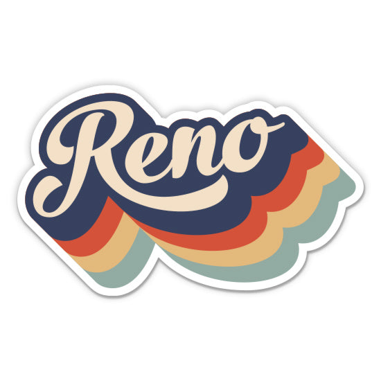 Reno Nevada Retro Sticker