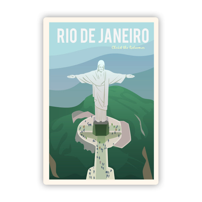 Rio de Janeiro Brazil Christ the Redeemer Travel Sticker