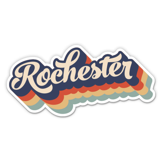 Rochester New York Retro Sticker