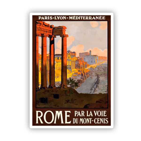 Rome Italy Vintage Travel Sticker