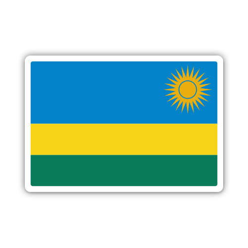 Rwanda Flag Sticker