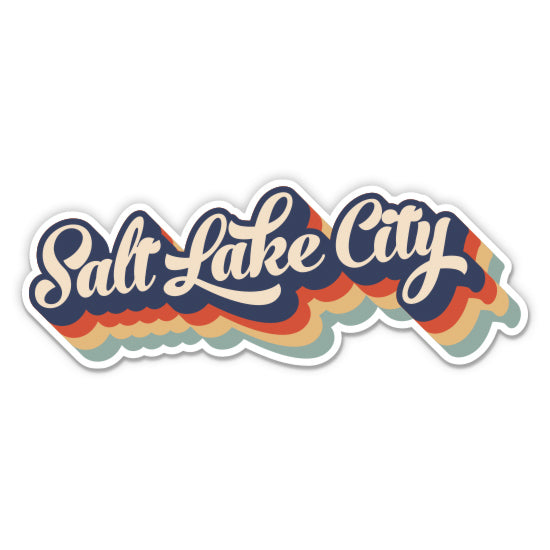 Salt Lake City Retro Sticker