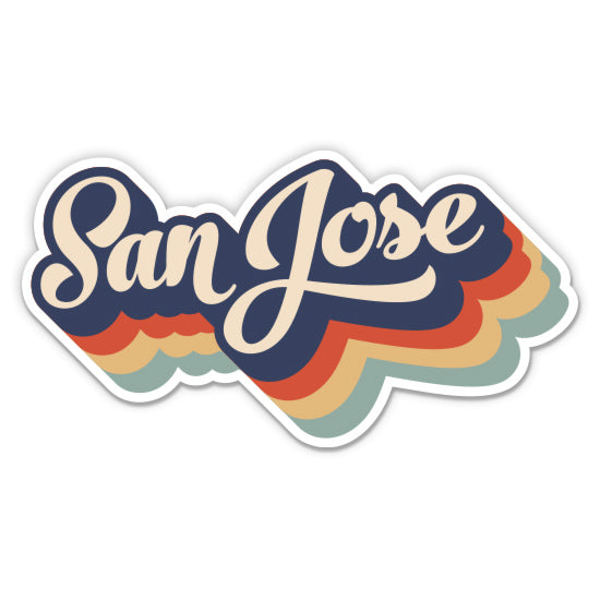 San Jose Retro Sticker