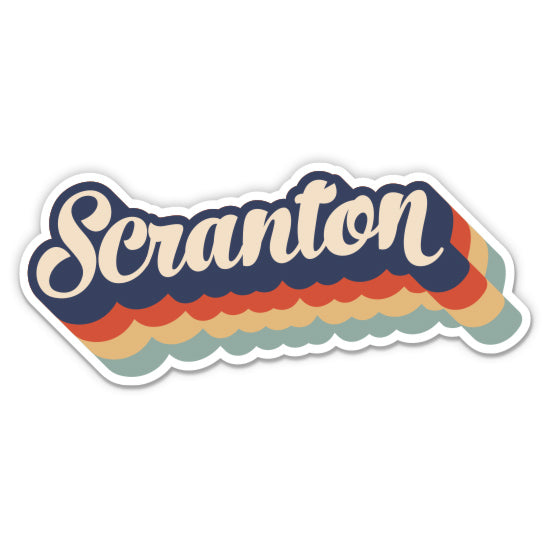 Scranton Pennsylvania Retro Sticker